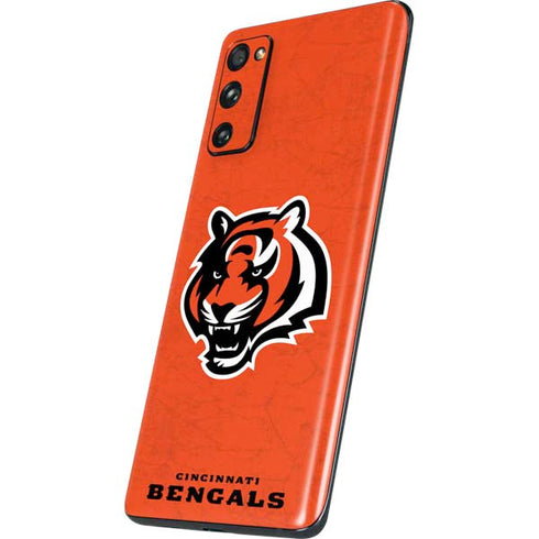 NFL Cincinnati Bengals - Alternate Distressed Galaxy S20 Fan Edition Skin