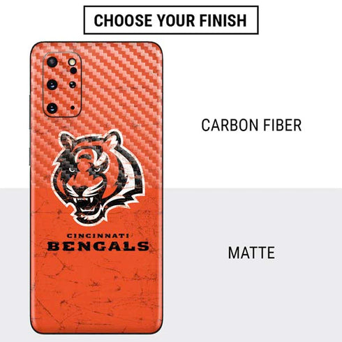 NFL Cincinnati Bengals - Alternate Distressed Galaxy S20 Plus Skin