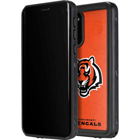 NFL Cincinnati Bengals - Alternate Distressed Galaxy S20 Waterproof Case