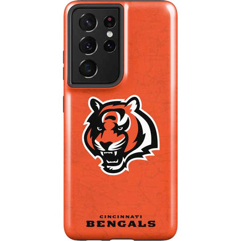 NFL Cincinnati Bengals - Alternate Distressed Galaxy S21 Ultra 5G Pro Case