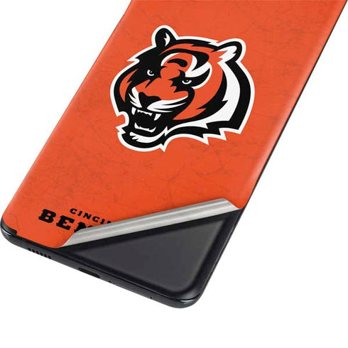 NFL Cincinnati Bengals - Alternate Distressed Galaxy S21 Ultra 5G Skin