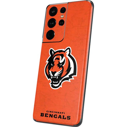 NFL Cincinnati Bengals - Alternate Distressed Galaxy S21 Ultra 5G Skin