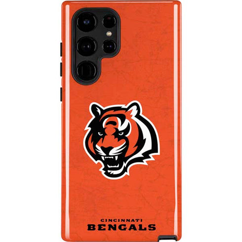 NFL Cincinnati Bengals - Alternate Distressed Galaxy S22 Ultra Pro Case