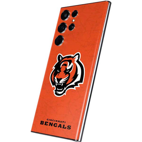 NFL Cincinnati Bengals - Alternate Distressed Galaxy S22 Ultra Skin