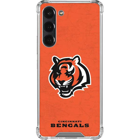 NFL Cincinnati Bengals - Alternate Distressed Galaxy S23 Plus Clear Case