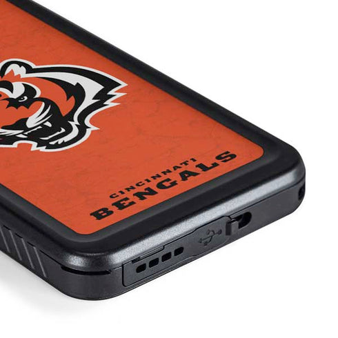 NFL Cincinnati Bengals - Alternate Distressed Galaxy S23 Plus Waterproof Case