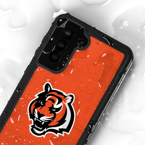 NFL Cincinnati Bengals - Alternate Distressed Galaxy S23 Plus Waterproof Case