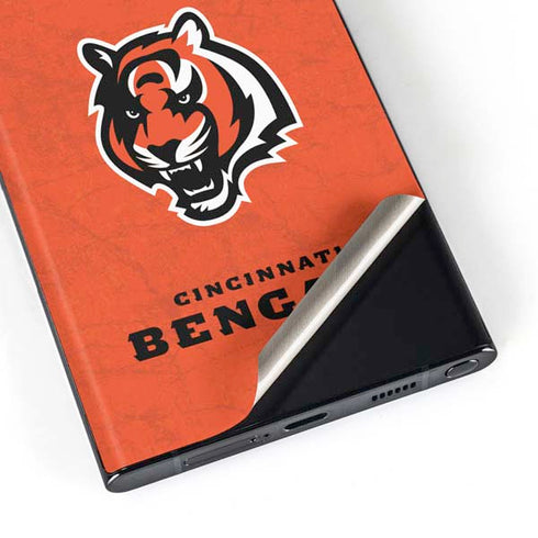 NFL Cincinnati Bengals - Alternate Distressed Galaxy S23 Ultra Skin