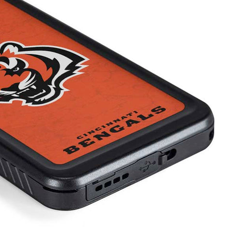 NFL Cincinnati Bengals - Alternate Distressed Galaxy S23 Waterproof Case