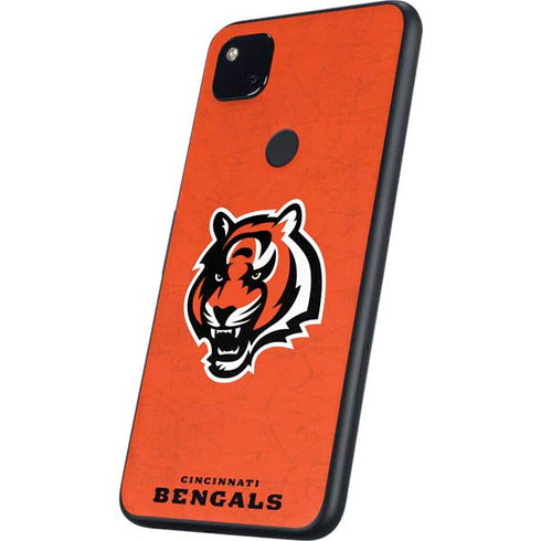 NFL Cincinnati Bengals - Alternate Distressed Google Pixel 4a Skin
