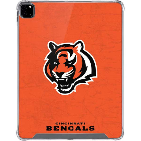 NFL Cincinnati Bengals - Alternate Distressed iPad Pro 12.9in (2020) Clear Case