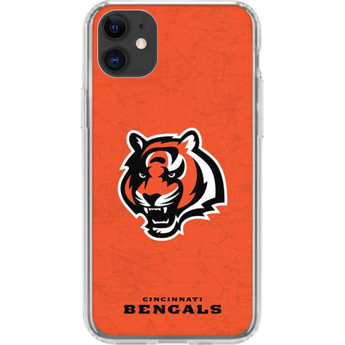 NFL Cincinnati Bengals - Alternate Distressed iPhone 11 Clear Case