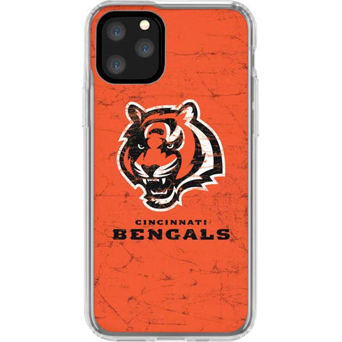 NFL Cincinnati Bengals - Alternate Distressed iPhone 11 Pro Clear Case