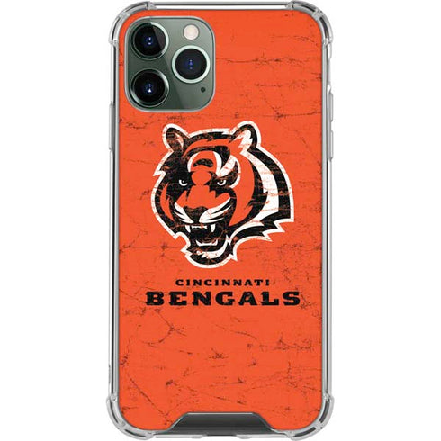 NFL Cincinnati Bengals - Alternate Distressed iPhone 11 Pro Max Clear Case
