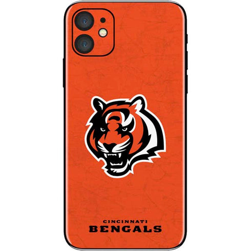 NFL Cincinnati Bengals - Alternate Distressed iPhone 11 Skin