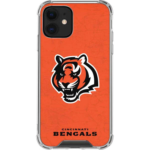 NFL Cincinnati Bengals - Alternate Distressed iPhone 12 Clear Case