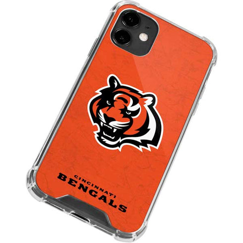 NFL Cincinnati Bengals - Alternate Distressed iPhone 12 Clear Case