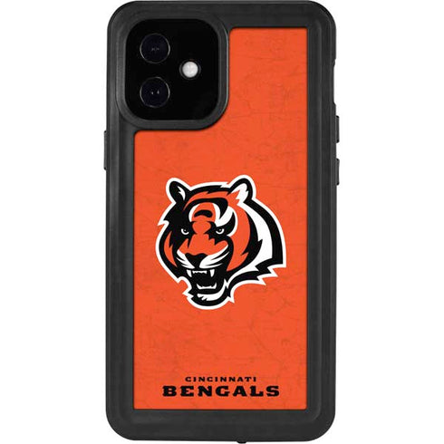 NFL Cincinnati Bengals - Alternate Distressed iPhone 12 Mini Waterproof Case
