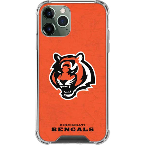 NFL Cincinnati Bengals - Alternate Distressed iPhone 12 Pro Clear Case