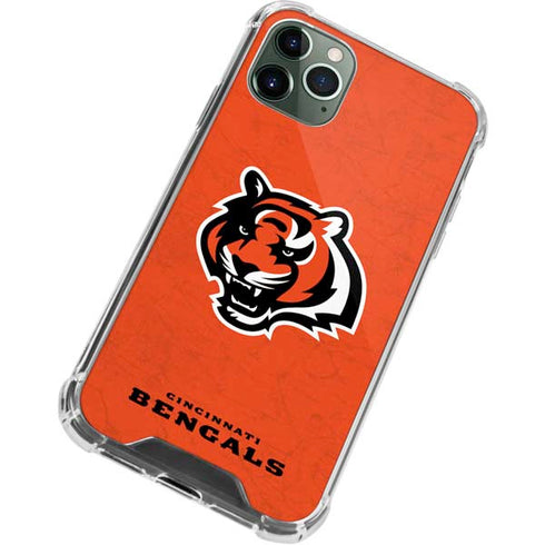 NFL Cincinnati Bengals - Alternate Distressed iPhone 12 Pro Clear Case