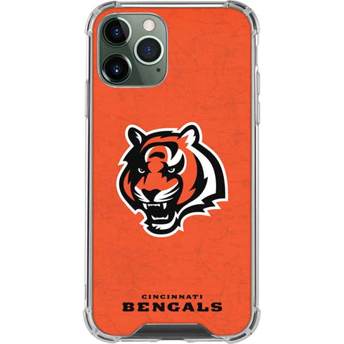 NFL Cincinnati Bengals - Alternate Distressed iPhone 12 Pro Max Clear Case