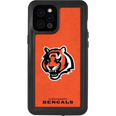 NFL Cincinnati Bengals - Alternate Distressed iPhone 12 Pro Max Waterproof Case