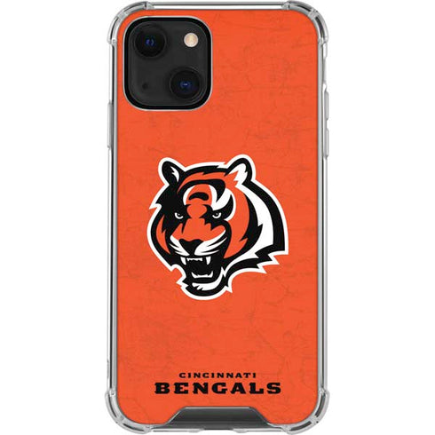 NFL Cincinnati Bengals - Alternate Distressed iPhone 15 Plus Clear Case