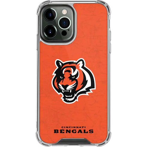 NFL Cincinnati Bengals - Alternate Distressed iPhone 15 Pro Max Clear Case