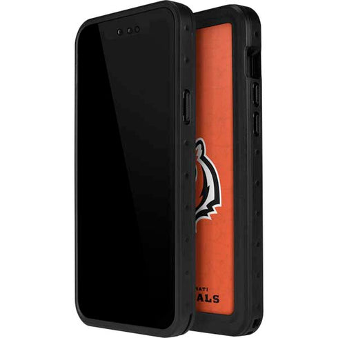 NFL Cincinnati Bengals - Alternate Distressed iPhone 14 Pro Max Waterproof Case