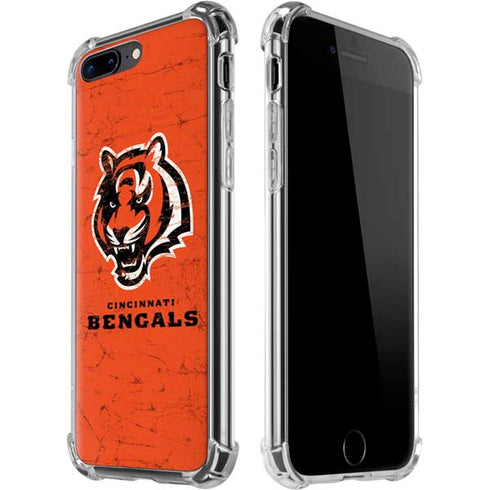 NFL Cincinnati Bengals - Alternate Distressed iPhone 7/8 Plus Clear Case