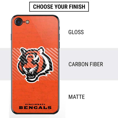 NFL Cincinnati Bengals - Alternate Distressed iPhone SE (2nd & 3rd Gen) Skin
