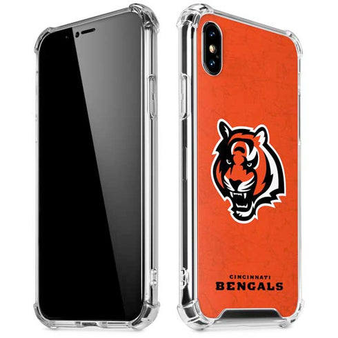NFL Cincinnati Bengals - Alternate Distressed iPhone XS Max Clear Case