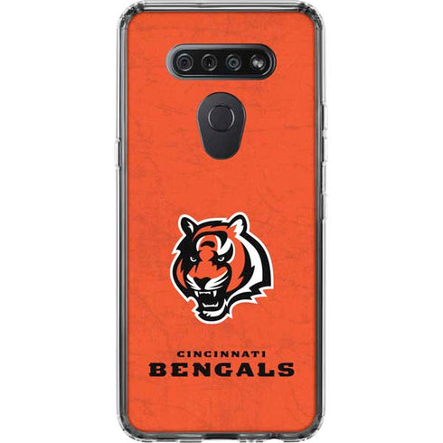 NFL Cincinnati Bengals - Alternate Distressed LG K51/Q51 Clear Case