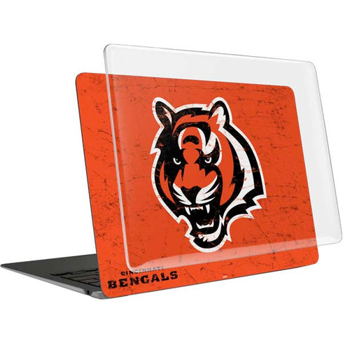 NFL Cincinnati Bengals - Alternate Distressed MacBook Air 13in (2020) Case plus Skin