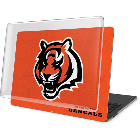 NFL Cincinnati Bengals - Alternate Distressed MacBook Pro 15in (2016-19) Case plus Skin
