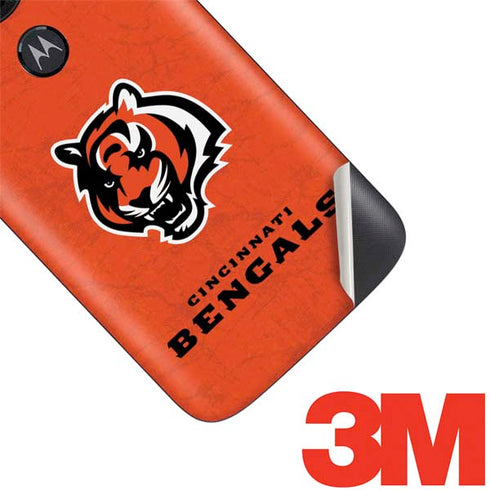 NFL Cincinnati Bengals - Alternate Distressed Moto E5 Play Skin