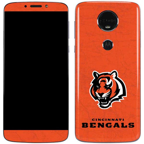 NFL Cincinnati Bengals - Alternate Distressed Moto E5 Plus Skin