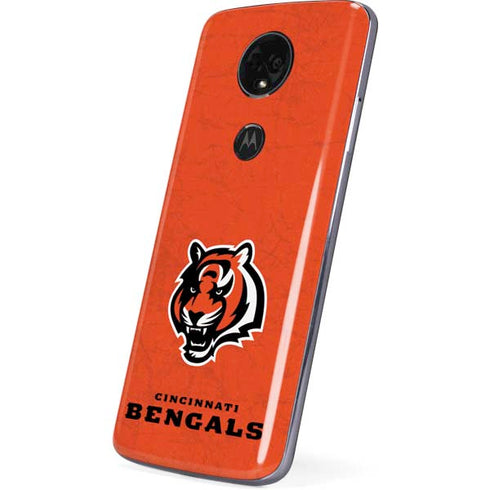 NFL Cincinnati Bengals - Alternate Distressed Moto E5 Plus Skin