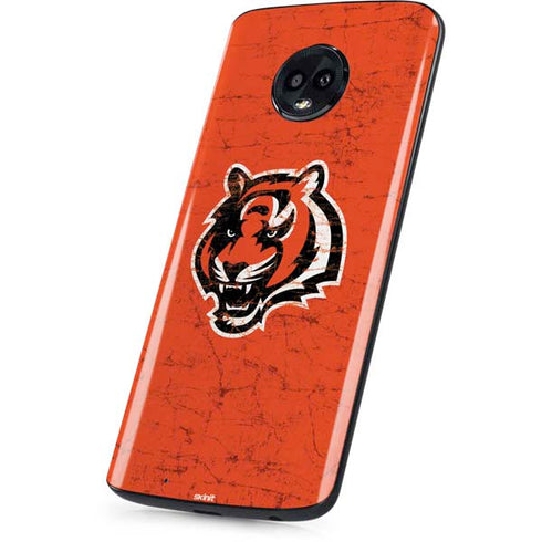 NFL Cincinnati Bengals - Alternate Distressed Moto G6 Skin