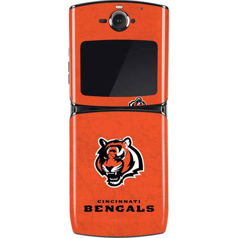 NFL Cincinnati Bengals - Alternate Distressed Motorola RAZR Skin