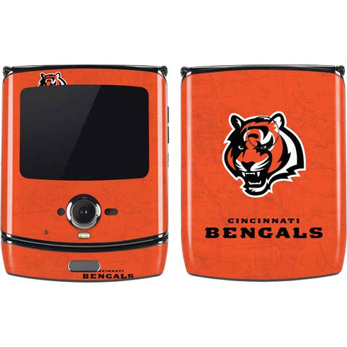 NFL Cincinnati Bengals - Alternate Distressed Motorola RAZR Skin
