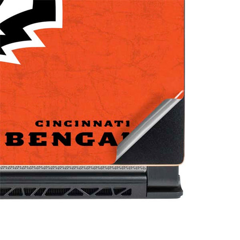NFL Cincinnati Bengals - Alternate Distressed MSI GS65 Stealth Laptop Skin