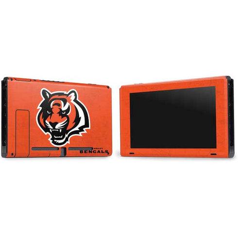 NFL Cincinnati Bengals - Alternate Distressed Nintendo Switch Bundle Skin