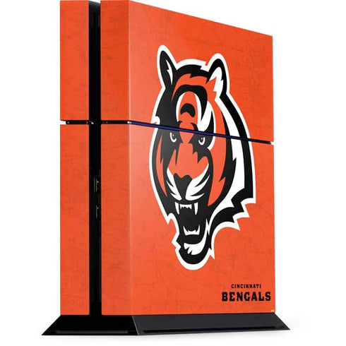 NFL Cincinnati Bengals - Alternate Distressed PS4 Console Skin