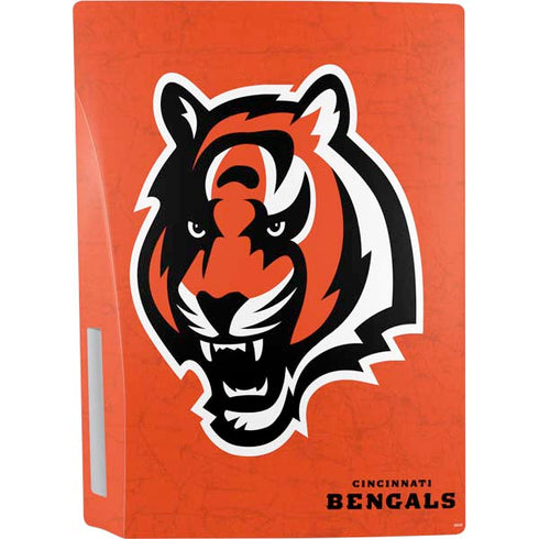 NFL Cincinnati Bengals - Alternate Distressed PS5 Console Skin