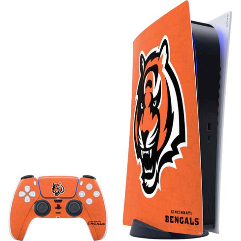 NFL Cincinnati Bengals - Alternate Distressed PS5 Digital Edition Bundle Skin