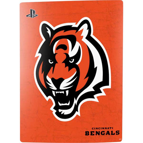 NFL Cincinnati Bengals - Alternate Distressed PS5 Digital Edition Console Skin
