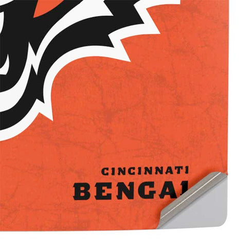 NFL Cincinnati Bengals - Alternate Distressed PS5 Slim Digital Edition Console Skin