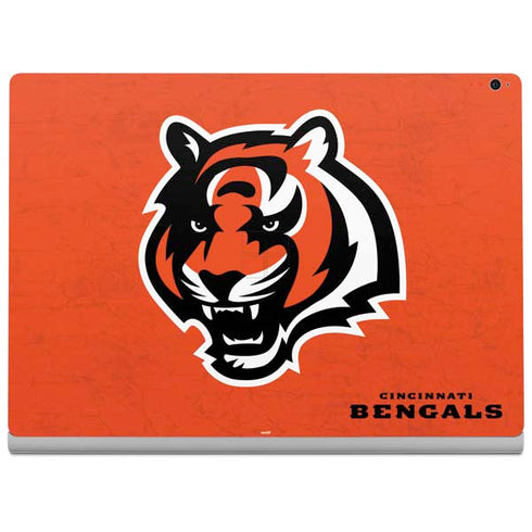 NFL Cincinnati Bengals - Alternate Distressed Surface Book 2 15in Skin