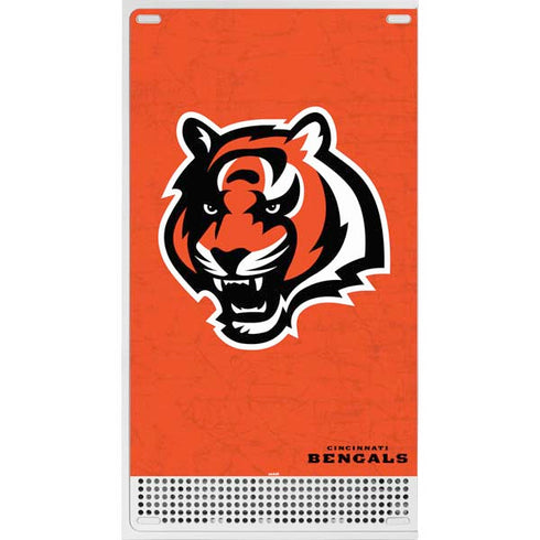 NFL Cincinnati Bengals - Alternate Distressed Xbox Series S Console Skin